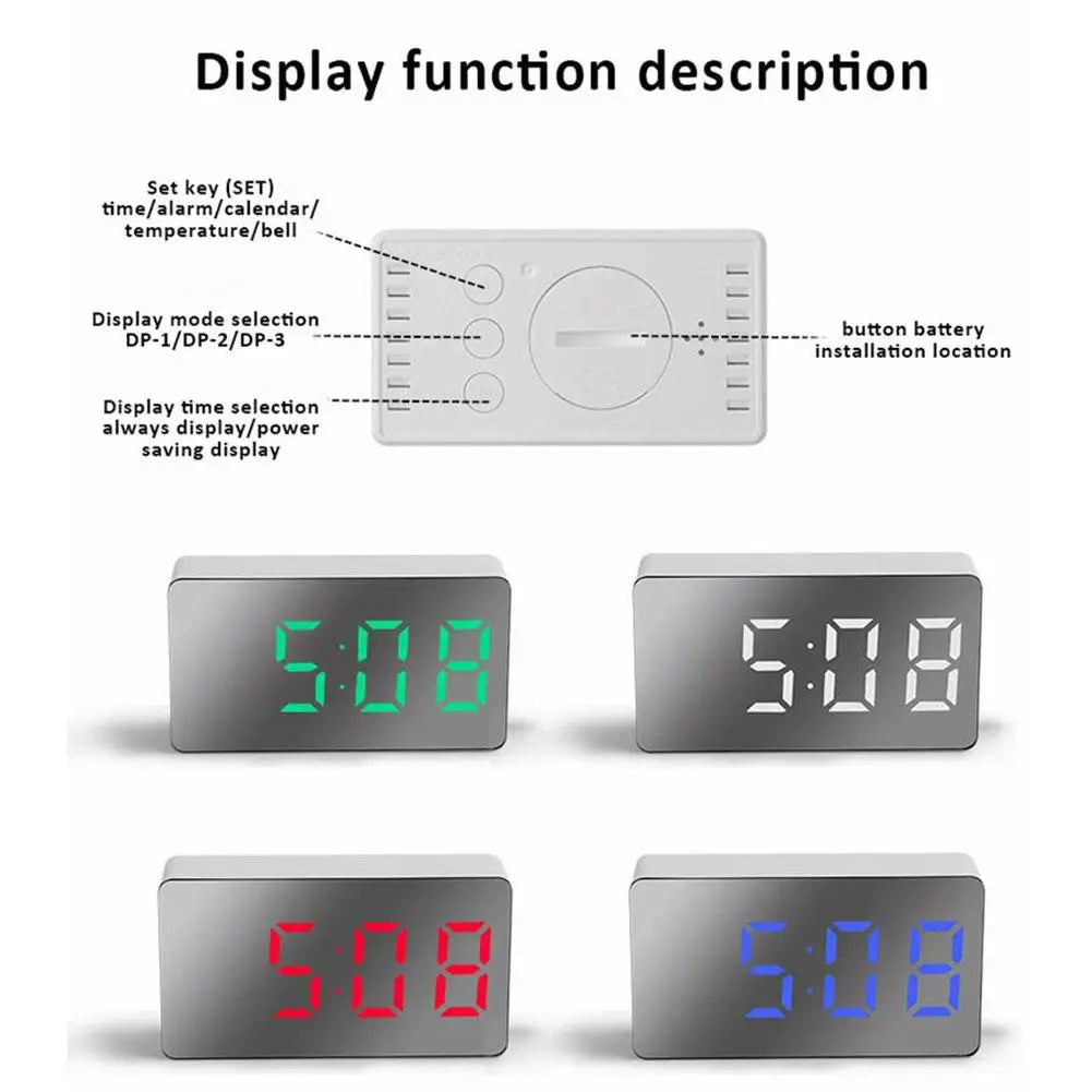 Đồng Hồ Báo Thức Số Đơn Giản Đa Năng Tiện Dụng
