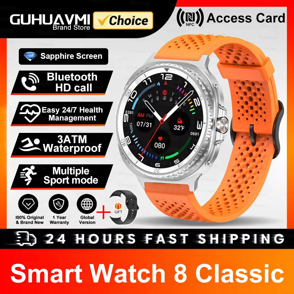 2025 Classic 8 Smartwatch - Luxurious &amp; Durable
