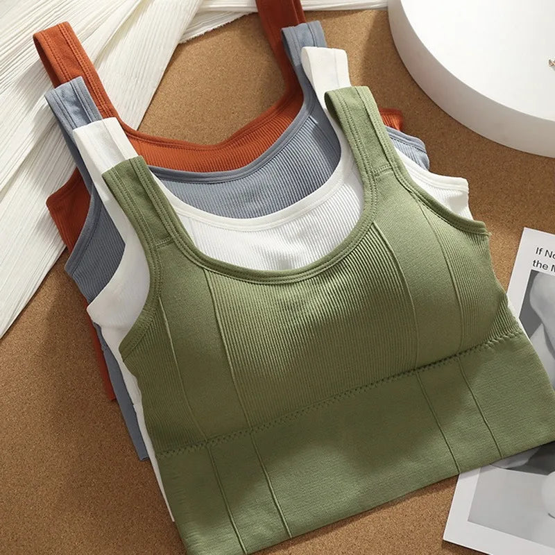 Seamless Push-Up Sports Bra