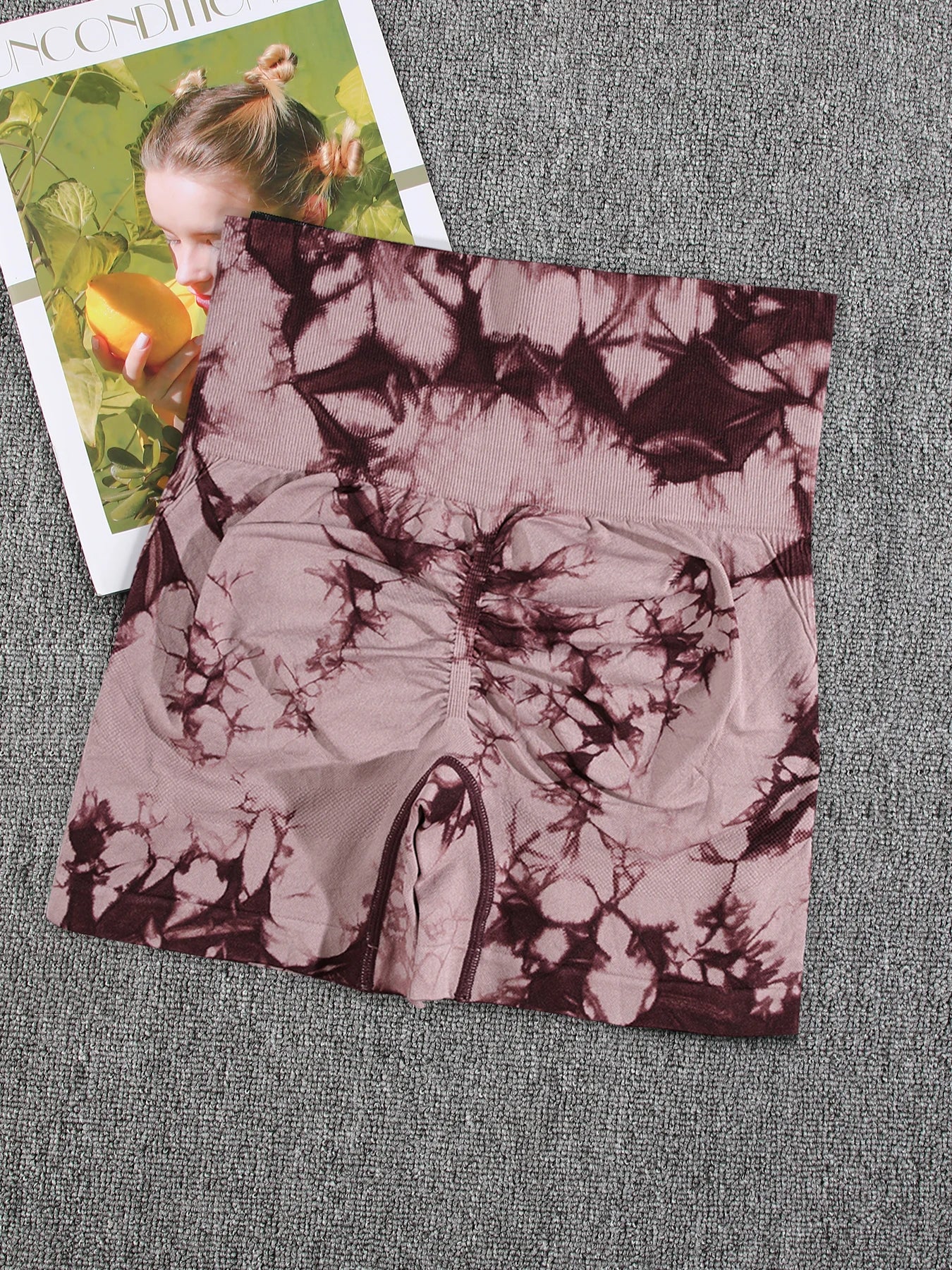 Women's Tie Dye High Waisted Sports Shorts