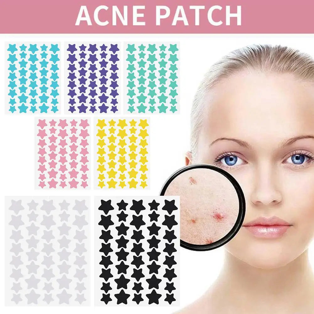 7PS Color Invisible Acne Removal Star Pimple Patch Facial Acne Spot Cover Concealer Invisible Color Patch Spot Scar Care Sticker - Daisan Mart