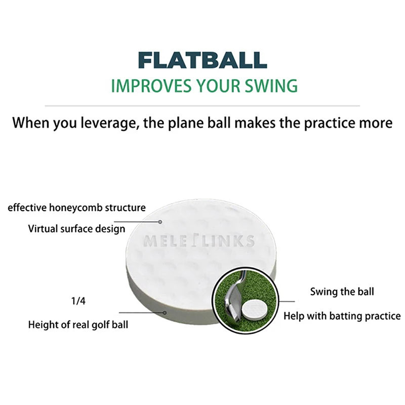 Flat Golf Ball for Practice Indoor and Outdoor