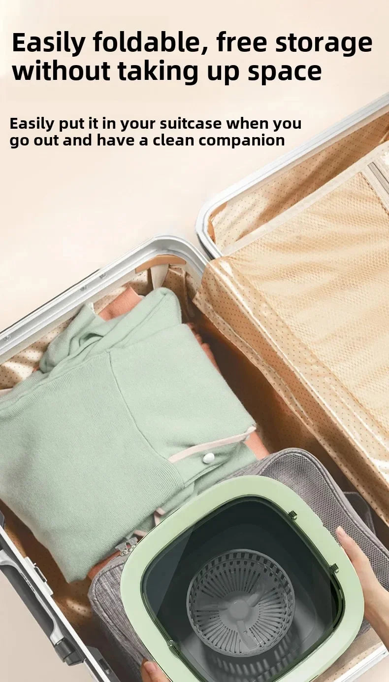 14L Multi-Function Folding Washing Machine - Convenient for Small Items