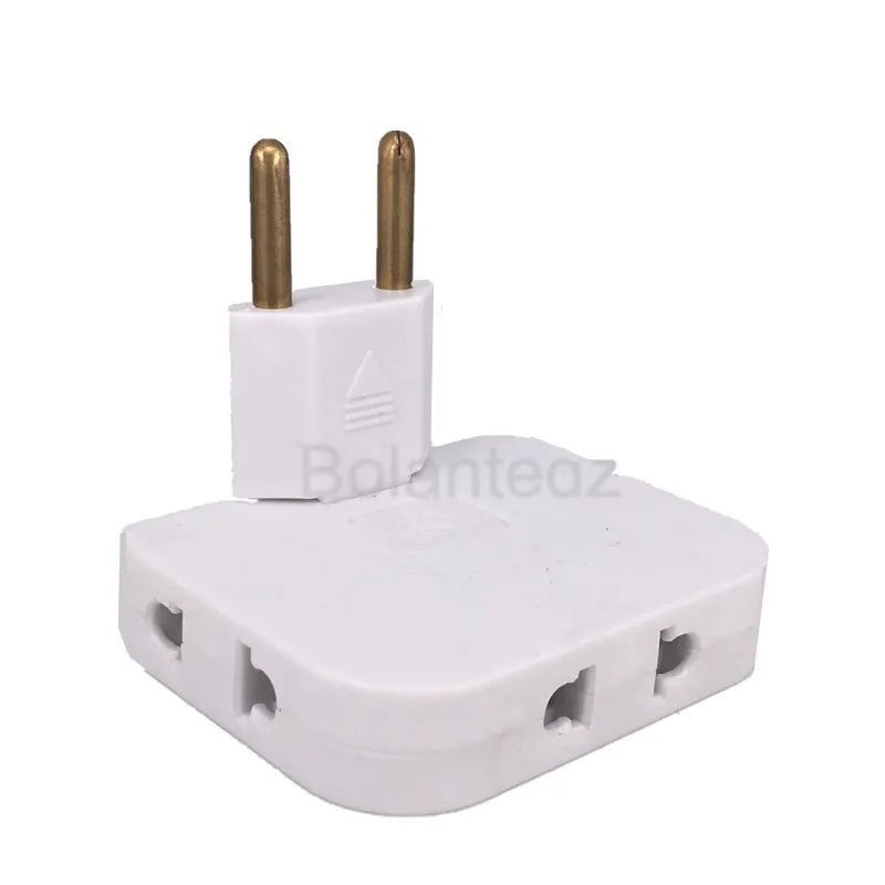 Ổ Cắm Điện 3 Lỗ Xoay 180° Chuẩn EU Đa Năng