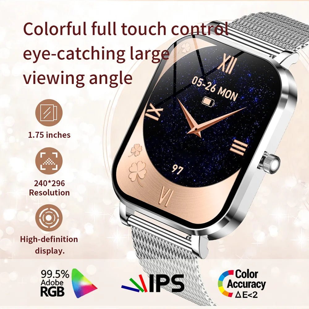 Đồng Hồ Thông Minh Nữ 2025 Cảm Ứng Gọi Bluetooth