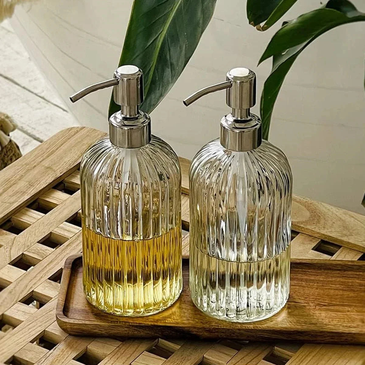 Bình đựng xà phòng thuỷ tinh 400ml sang trọng - Daisan Mart