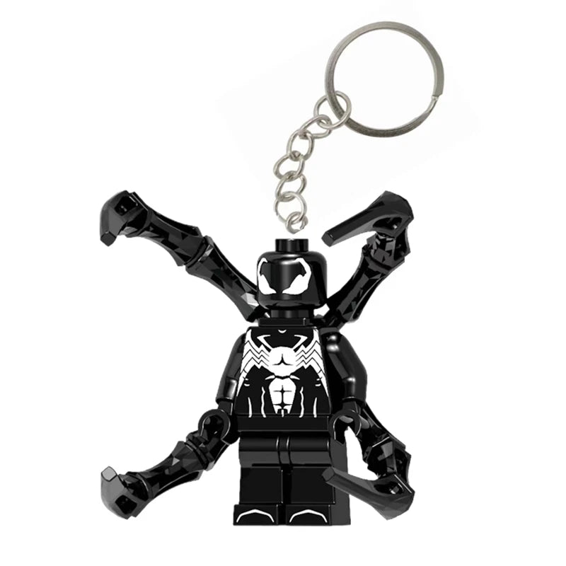 Lego Spider-Man Miles &amp; Gwen Cute Bag Keychain