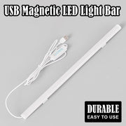 3-Color LED Reading Light USB Magnetic Strip Mounted on Cabinet 20-50cm