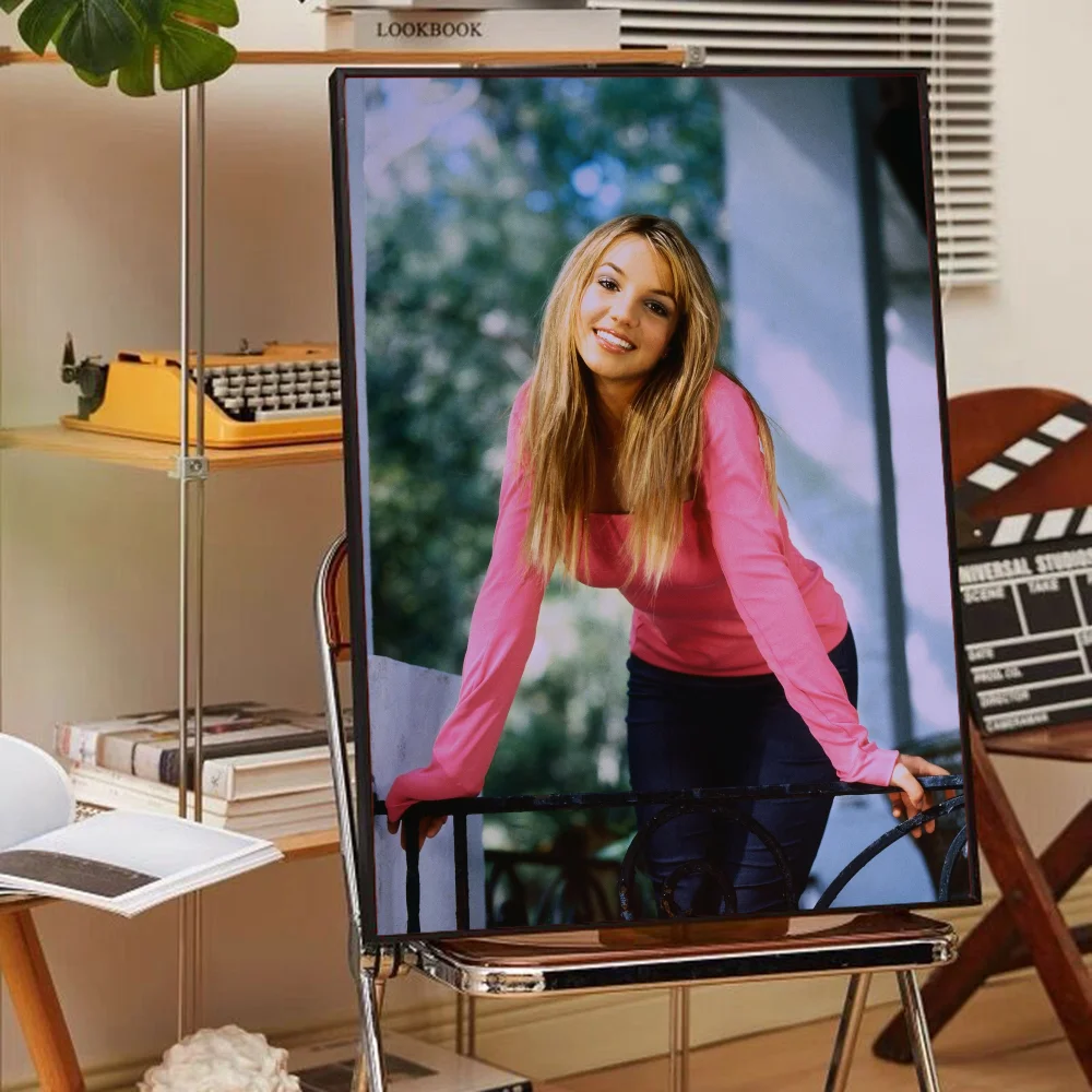 Singer Britney Spears DIY Sticky Poster Waterproof Paper Sticker Coffee House Bar Stickers Wall Painting
