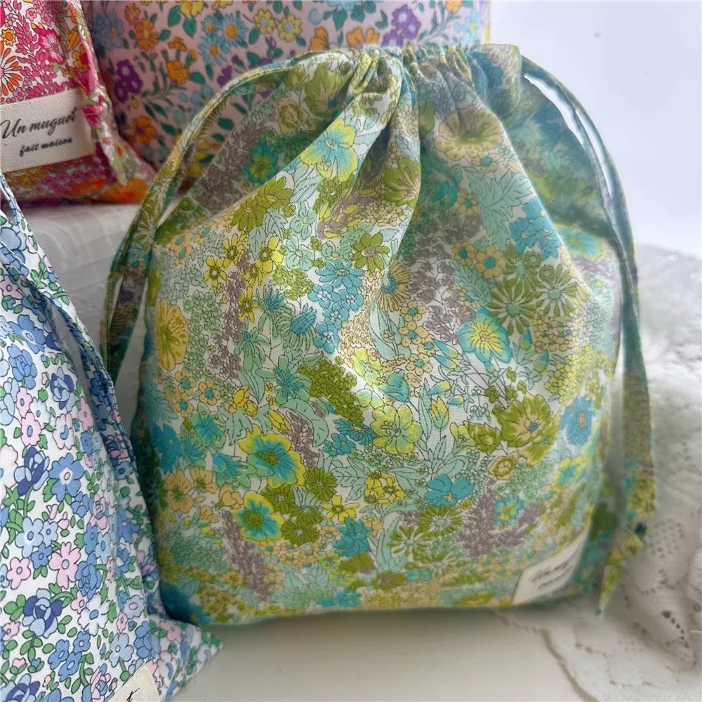 Lijia Flower Multi-Purpose Cloth Bag - For Makeup, Underwear