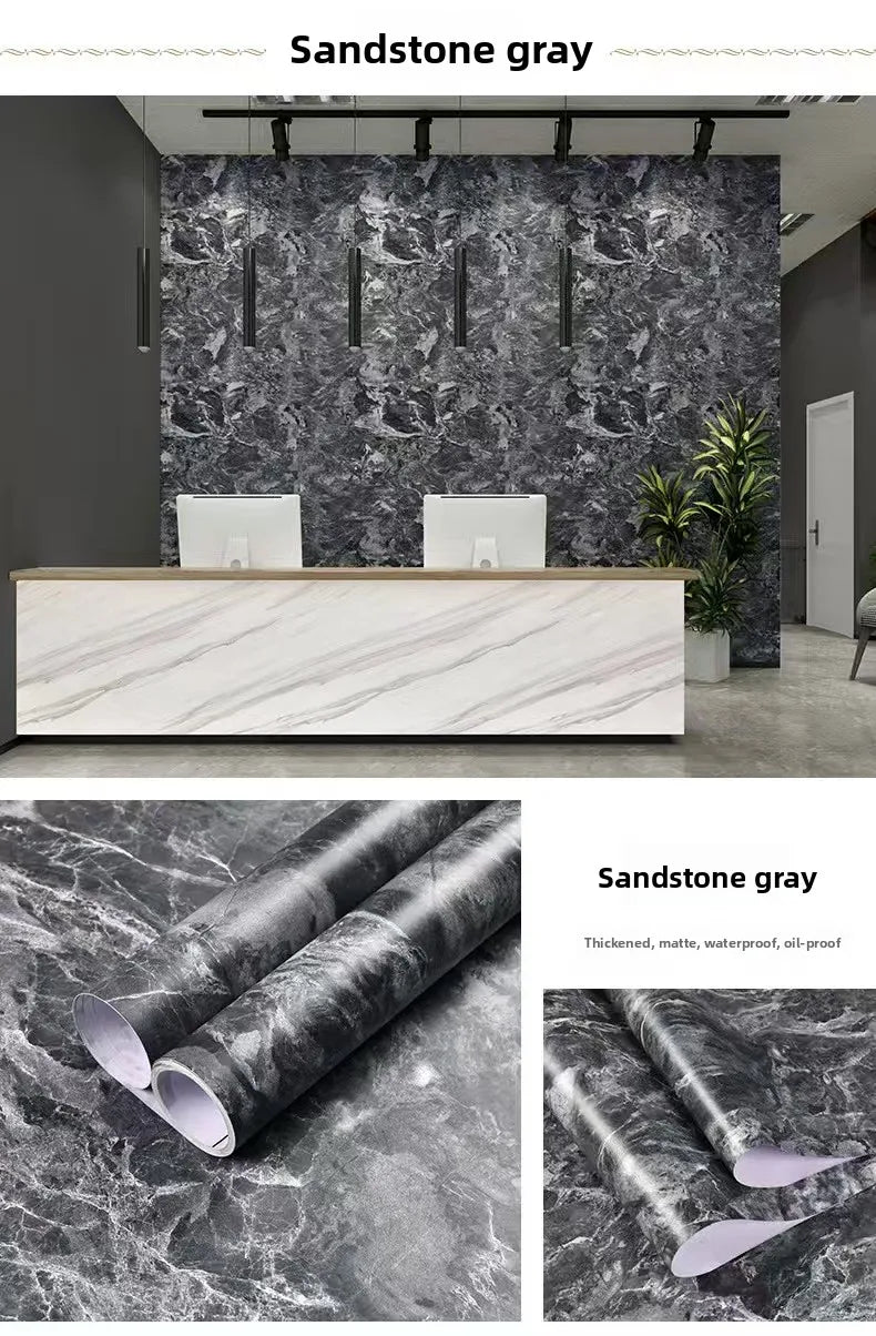 Decal Đá Cẩm Thạch Chống Thấm Dán Tủ Bếp 50cm