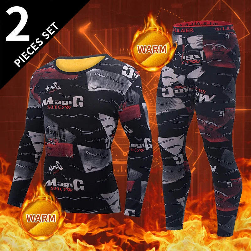 Bộ Đồ Lót Nam Thu Đông Nỉ Nhung In Thời Trang Ấm