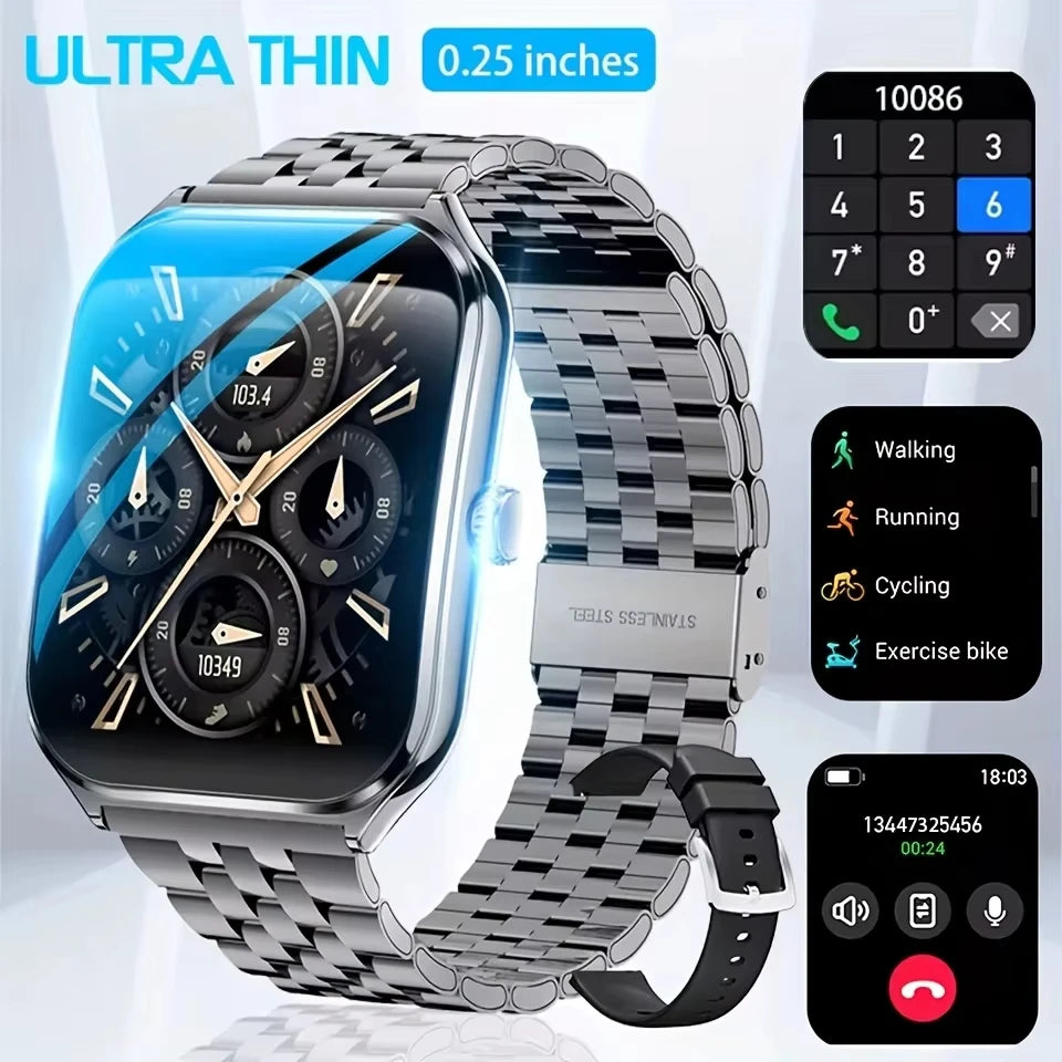 SmartWatch 2025: Đồng hồ thể thao mỏng, 110+ chế độ!
