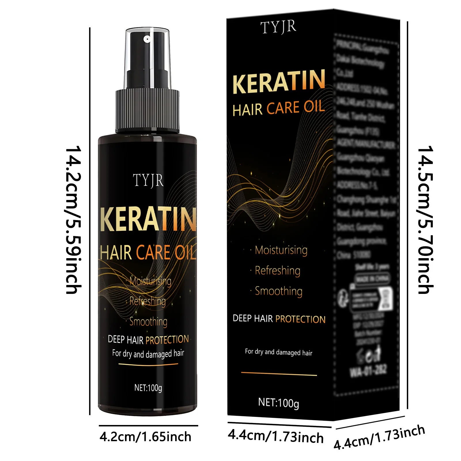 Xịt Dưỡng Tóc Keratin Mềm Mượt, Dày Khỏe Tự Nhiên