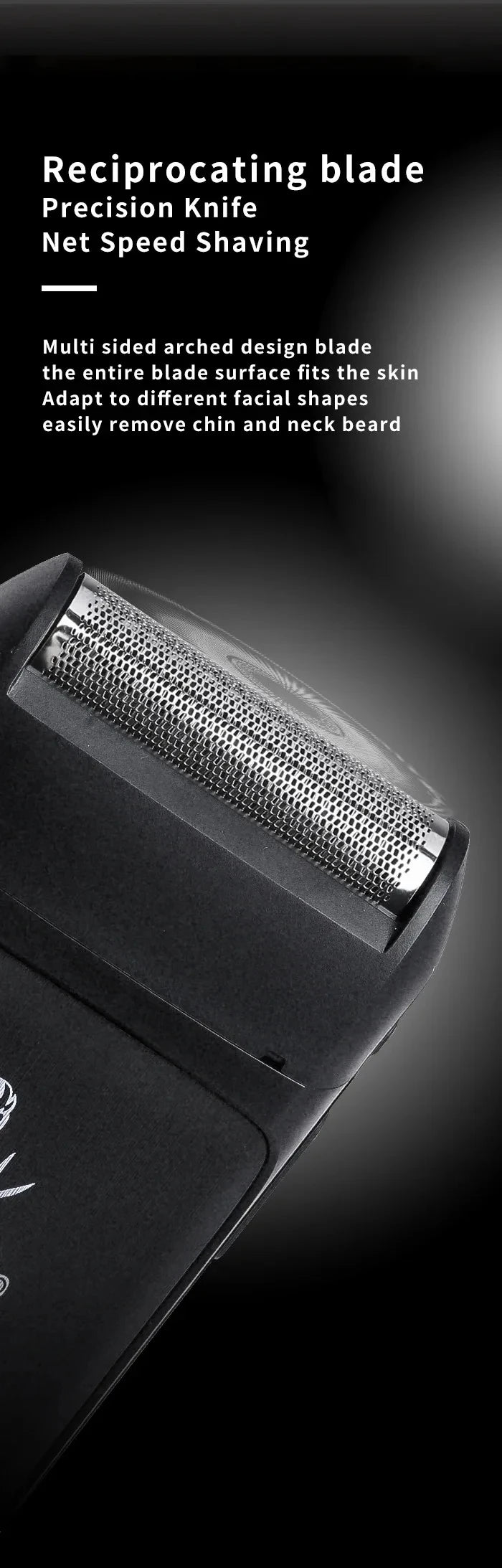 Kemei Tông Đơ Cắt Tóc Không Dây Sạc USB Đa Năng