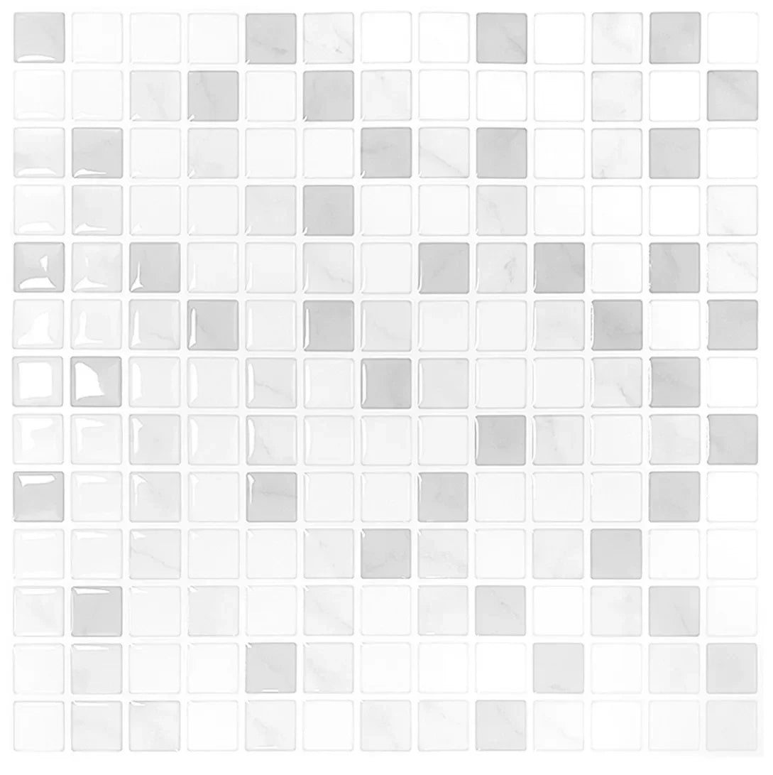 Crystal Mosaic Tile Wall Sticker 5/10PCS 3D Self Adhesive Waterproof DIY Backsplash Wallpaper Bathroom Kitchen Home Decoration