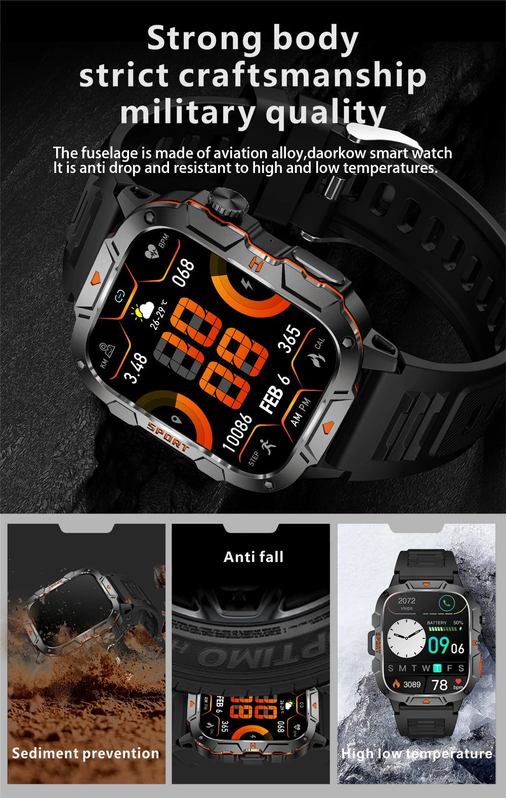 2025 Men's Watch - Waterproof LED Sports