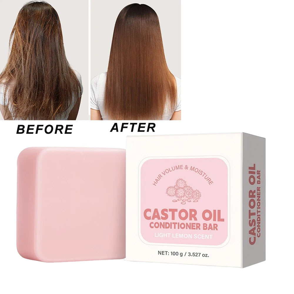 Thanh Dưỡng Tóc Dầu Thầu Dầu 100g Mềm Mượt Ẩm Mịn