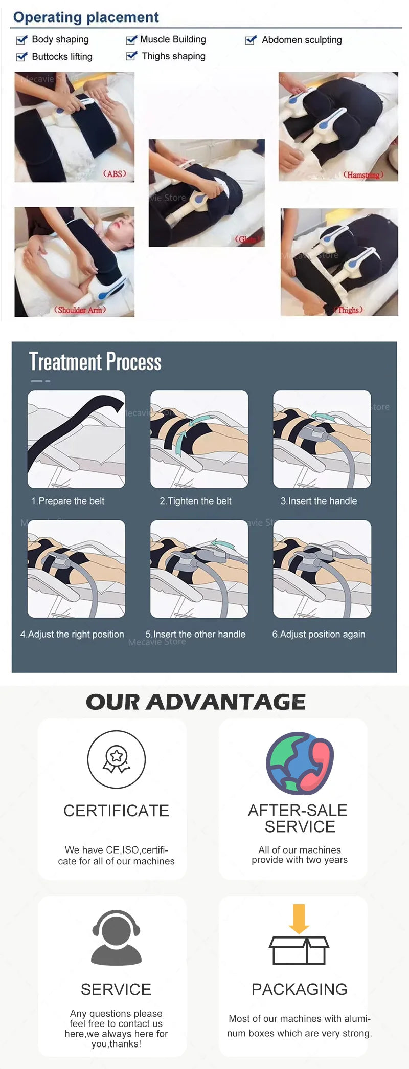 MECAVIE Non-invasive Body Machine NEO Slimming Machine Lose Weight Nova EMS Electro Muscle Stimulate Body