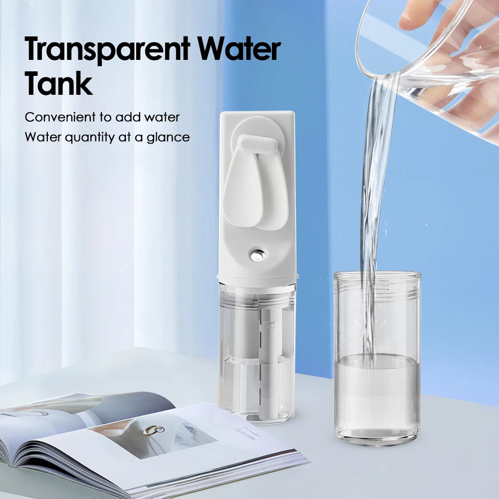 Portable Humidifier Fan Mini Handheld Mist Fan Rechargeable Small Water Spray Hand Fan Mini Face Steamer Fan Summer Cooling Fan