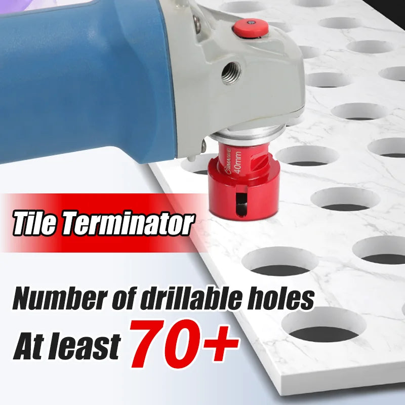 9pcs Dry Drill M14 Thread Brazing Hole Saw Set With Saw Blade Porcelain Tiles Crowns Granite Marble tile Drill Bits Tools