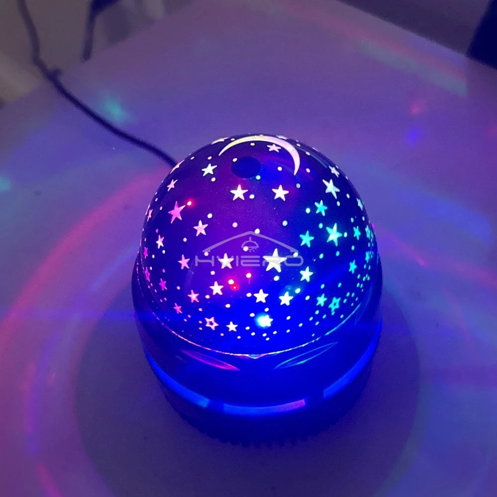 Starry Night Light Projector USB Table Lamps Gaming Room Home Theater Ceiling Wedding Decoration Halloween Rotates Automatically