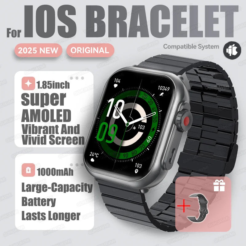 2025 AMOLED 1.85 IP68 Fashion Smart Watch