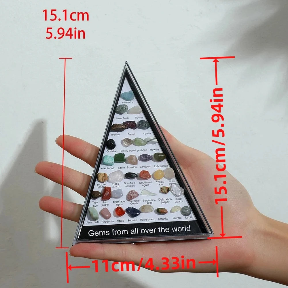 Set of 36 Energy Quartz Stones for Meditation &amp; Home Decoration