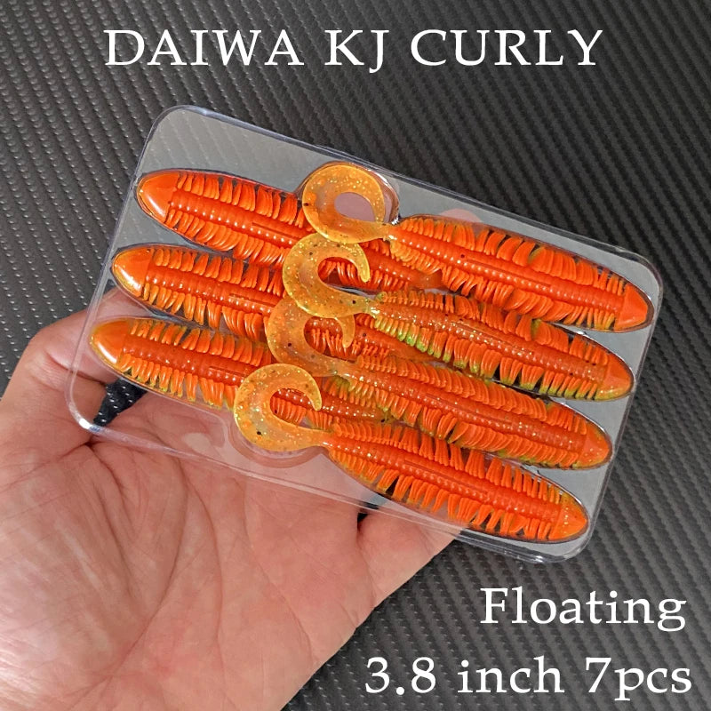 Mồi Giả Mềm KJ Curly 3.8 - Lure Câu Cá Biển 10cm