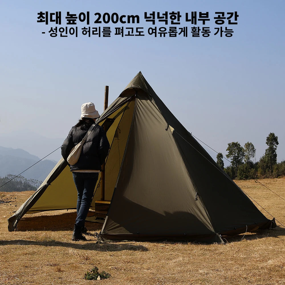 4 Season Waterproof Multi-Purpose Tipi Tent with Chimney