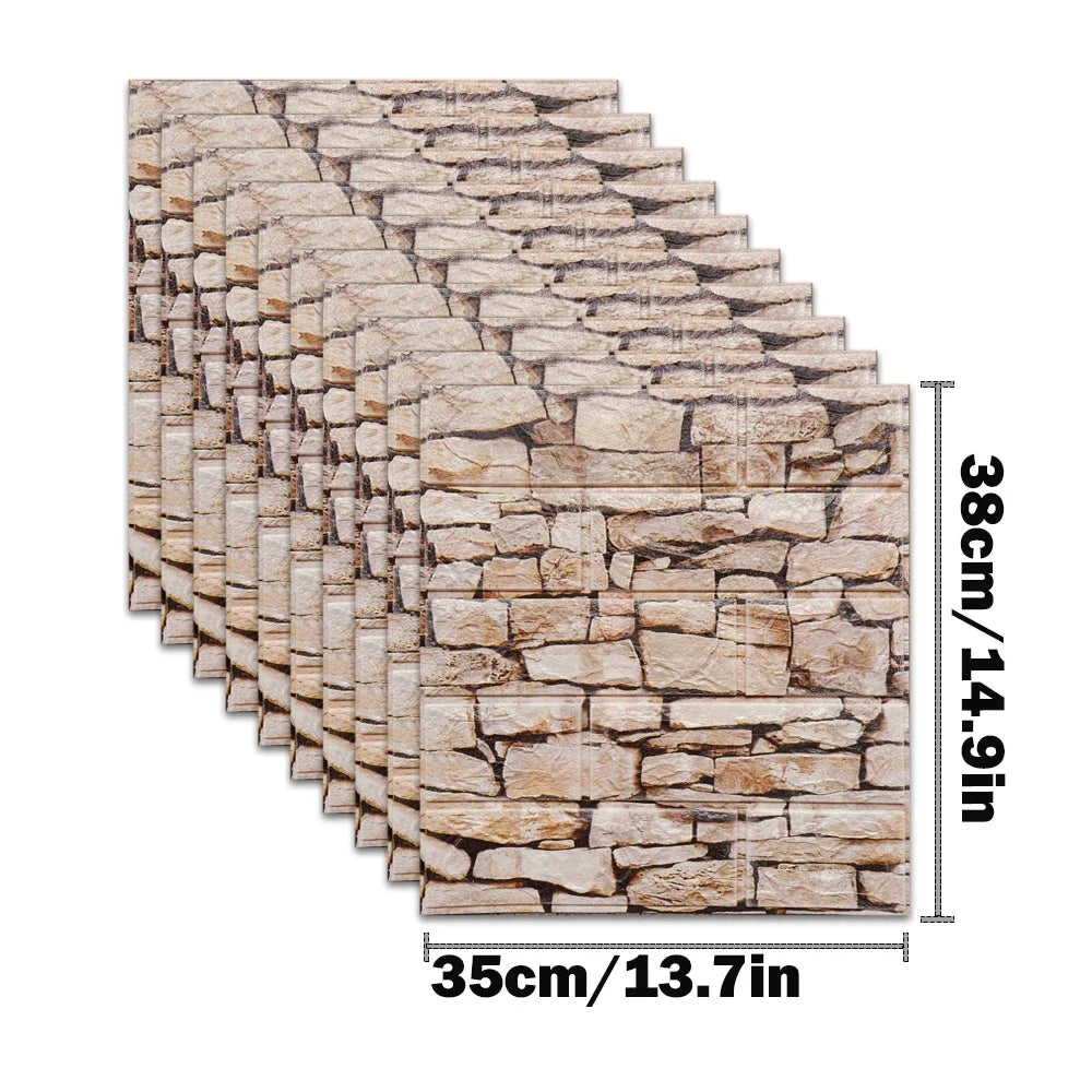 Xốp Dán Tường 3D Chống Nước - Trang Trí Nội Thất - Daisan Mart