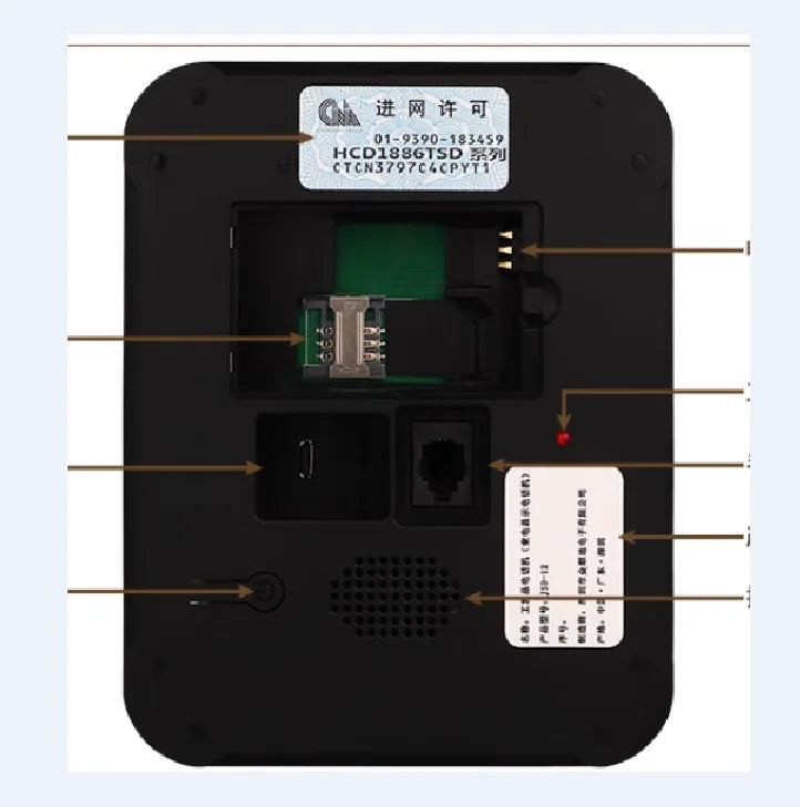 GSM 900/1800MHz SIM Cordless Office Phone