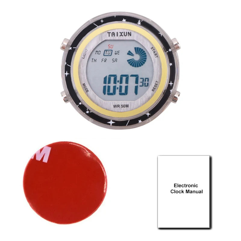 Đồng Hồ Dán Xe Máy Chống Nước - Mini Watch Dashboard