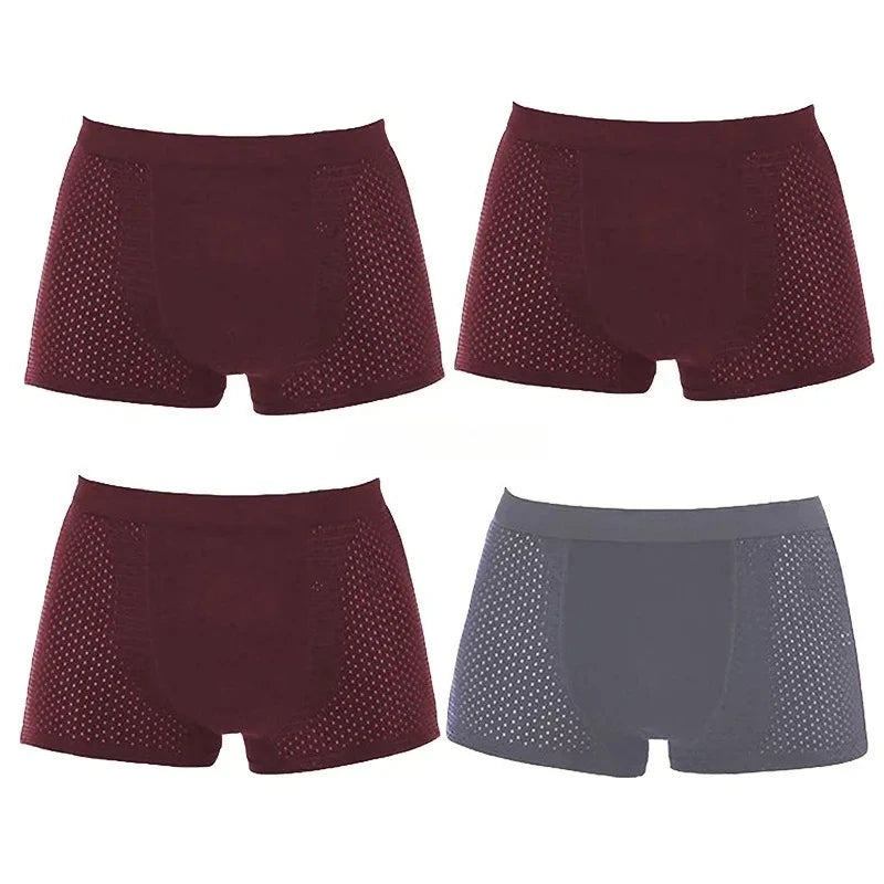 Men's Bamboo Boxer Shorts Breathable Deodorizing Super Soft