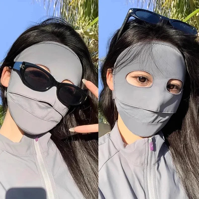 UV 2025 Full Coverage Sunscreen Mask - Reusable