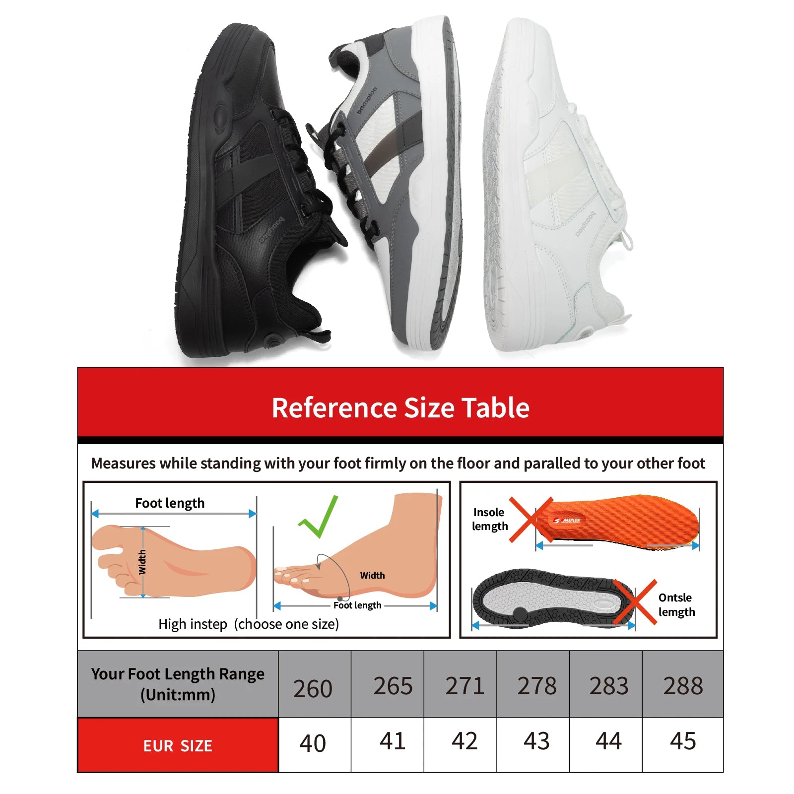 Giày Trượt Ván Nam Baasploa - Thời Trang, Nhẹ, Chống Trơn