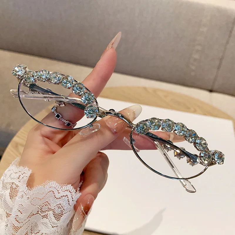 High-end Diamond Oval Women's Sunglasses 2025