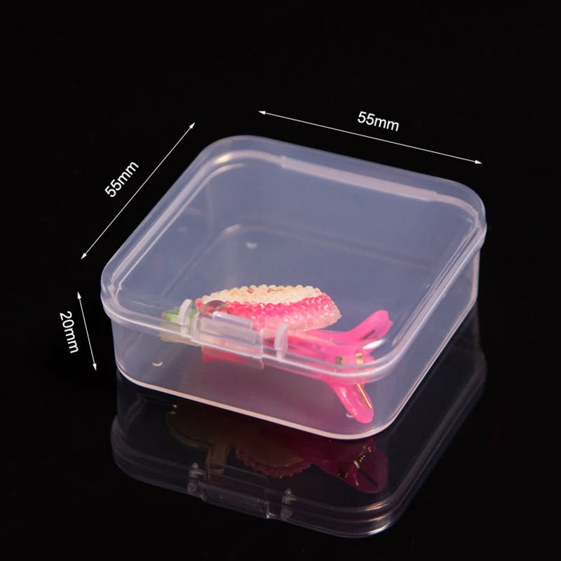 Mini Rectangular Dustproof Plastic Jewelry Box