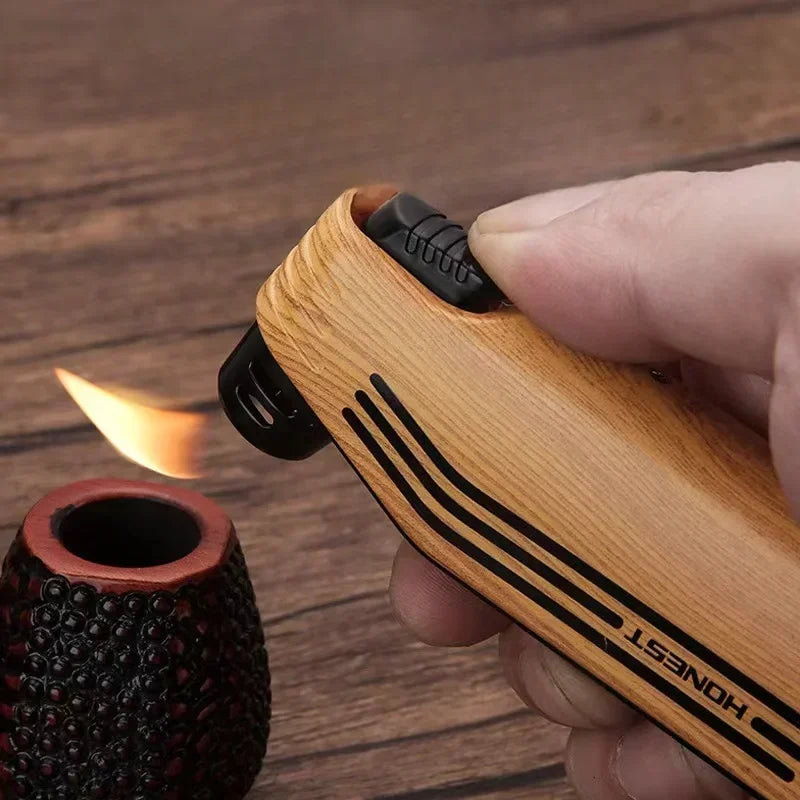New Multifunctional Special Pipe Machine Oblique Fire Retro Open Fire Lighter Inflatable with Smoke Knife Pressure Stick Scraper - Daisan Mart