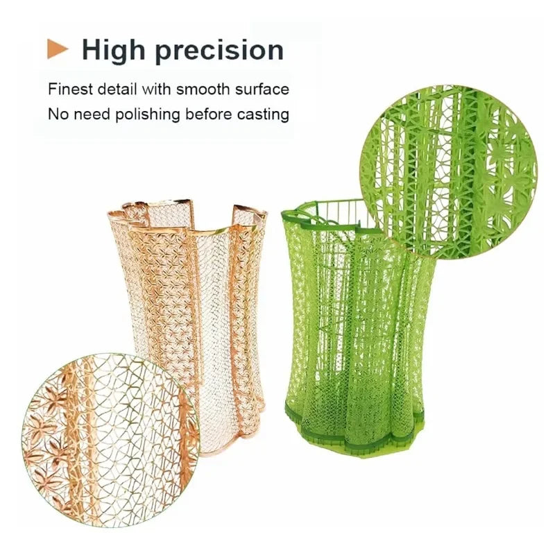 3D Printed Plastic Jewelry Casting, Shiny, No Air Bubbles