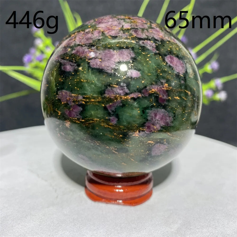 Natural Emerald &amp; Ruby Energy Ball