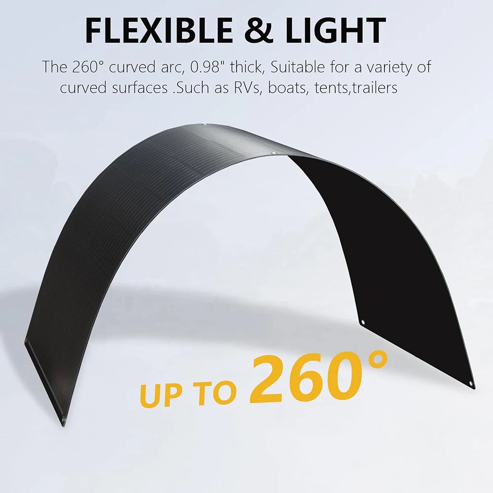 Solar panel 200W / 100W Solar Panels module 100 Watt Or 200 Watt Monocrystalline Cell For Car Boat Home RV charger battery