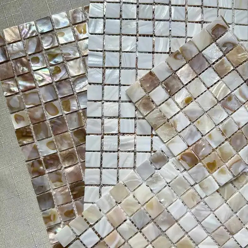 Shell Mosaic Tile Natural White Mother of Pearl Wall Backsplash Bathroom Tiles fish scale sheet kitchen 91