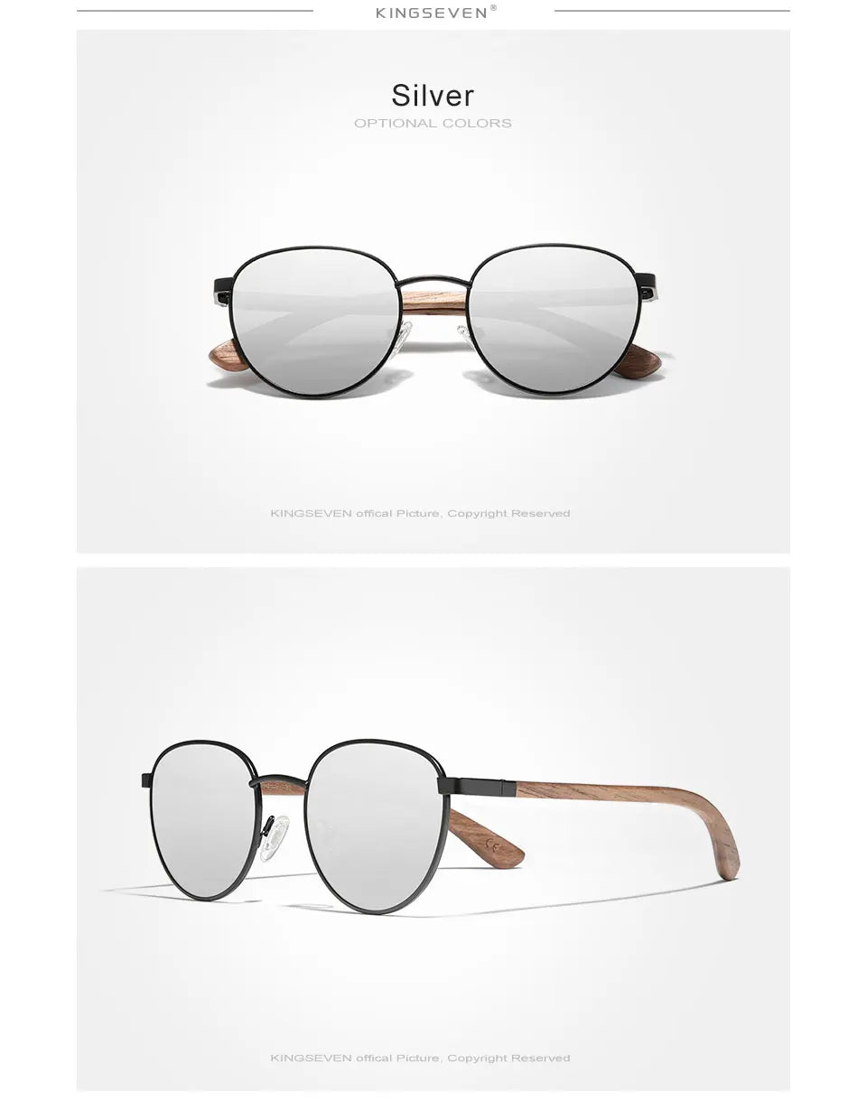 Kính Mát Gỗ KINGSEVEN UV400 Phân Cực Nam Nữ