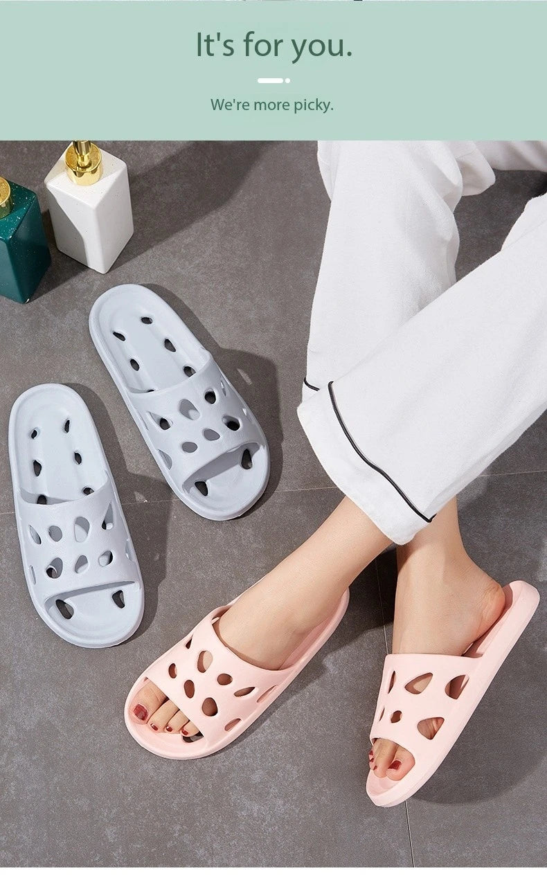 Unisex Fashion Soft Sole Anti-Slip Massage Bath Slippers