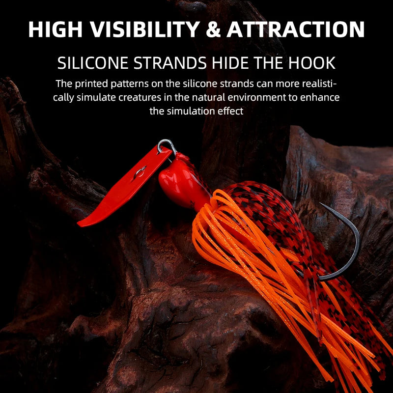 Mồi Jig Đầu Lắc 1/2oz Câu Cá Magic Works Silicon