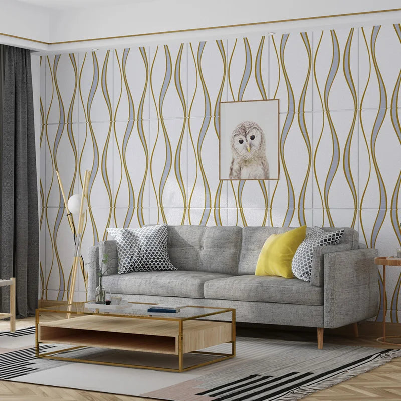 3D three-dimensional wall sticker wallpaper self-adhesive waterproof wallpaper bedroom foam brick background wall