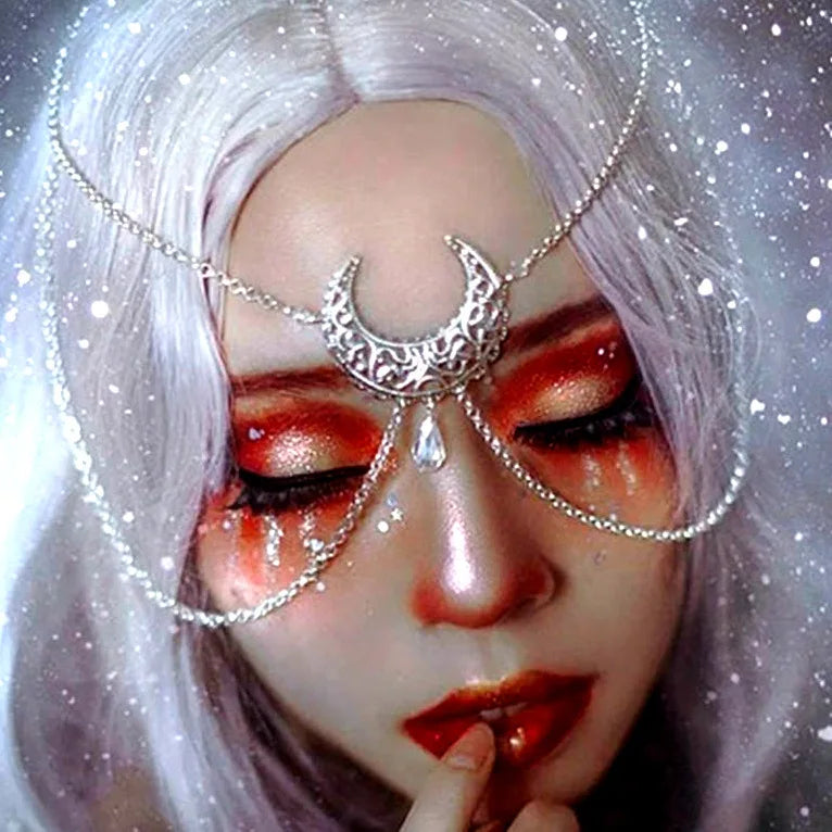 Unique Indian Boho Pearl Bridal Crown