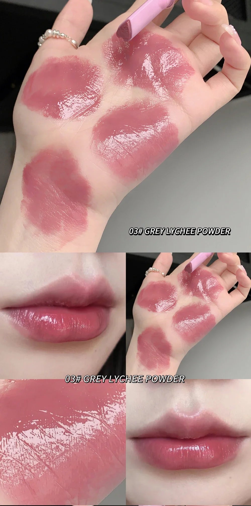 Son Thạch Dưỡng Ẩm Hình Tim Ánh Nước Pha Lê