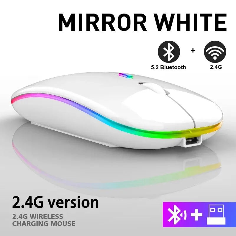 ###Rechargeable RGB Mouse - Gaming Ergonomic 3600DPI